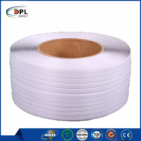 Usine de sangle en polypropylène PP Bande de cerclage en PP Sangle colorée pour sangle de sac Bonne vente